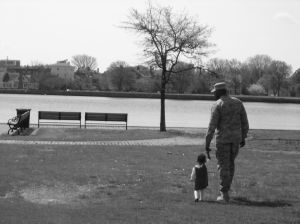 Daddy and MiKaela bw